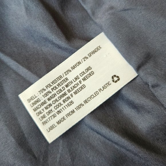 Navy Blazer with Shoulder Pads - Picture 10 of 10